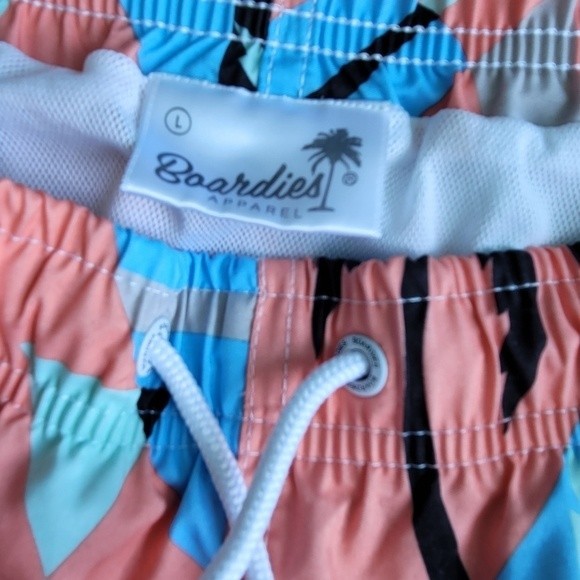 BOARDIES Geo Palm Swim Trunks Men's Size Large *EUC* - Picture 5 of 6